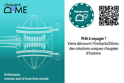 Carte postale de l'EmbarkaDôme