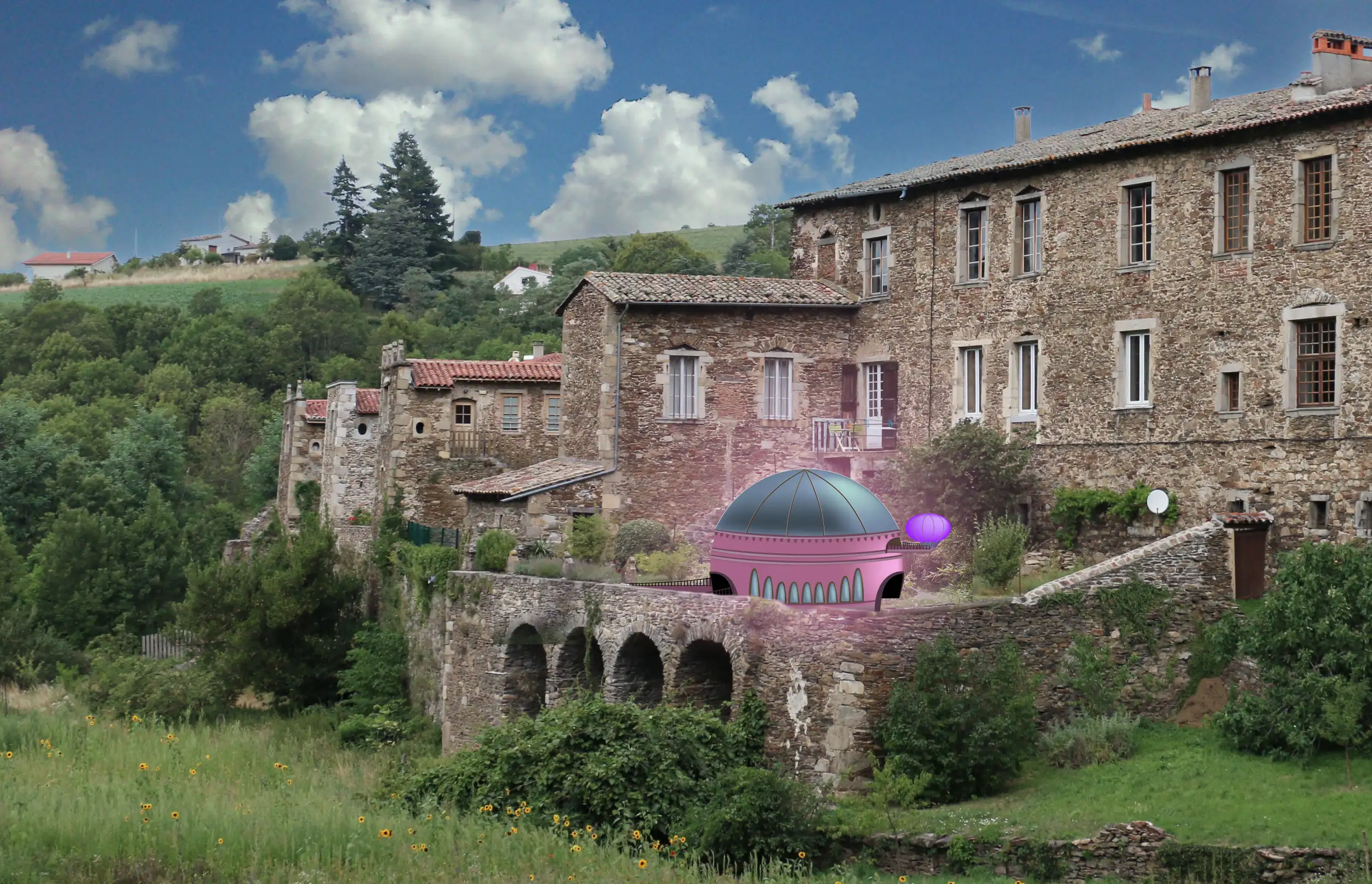 La Yourte transformée en EmbarkaDôme