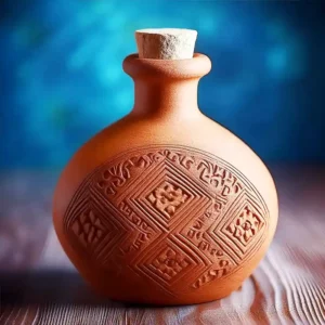 Flasque Topda : Géomètre par l'artiste Viko