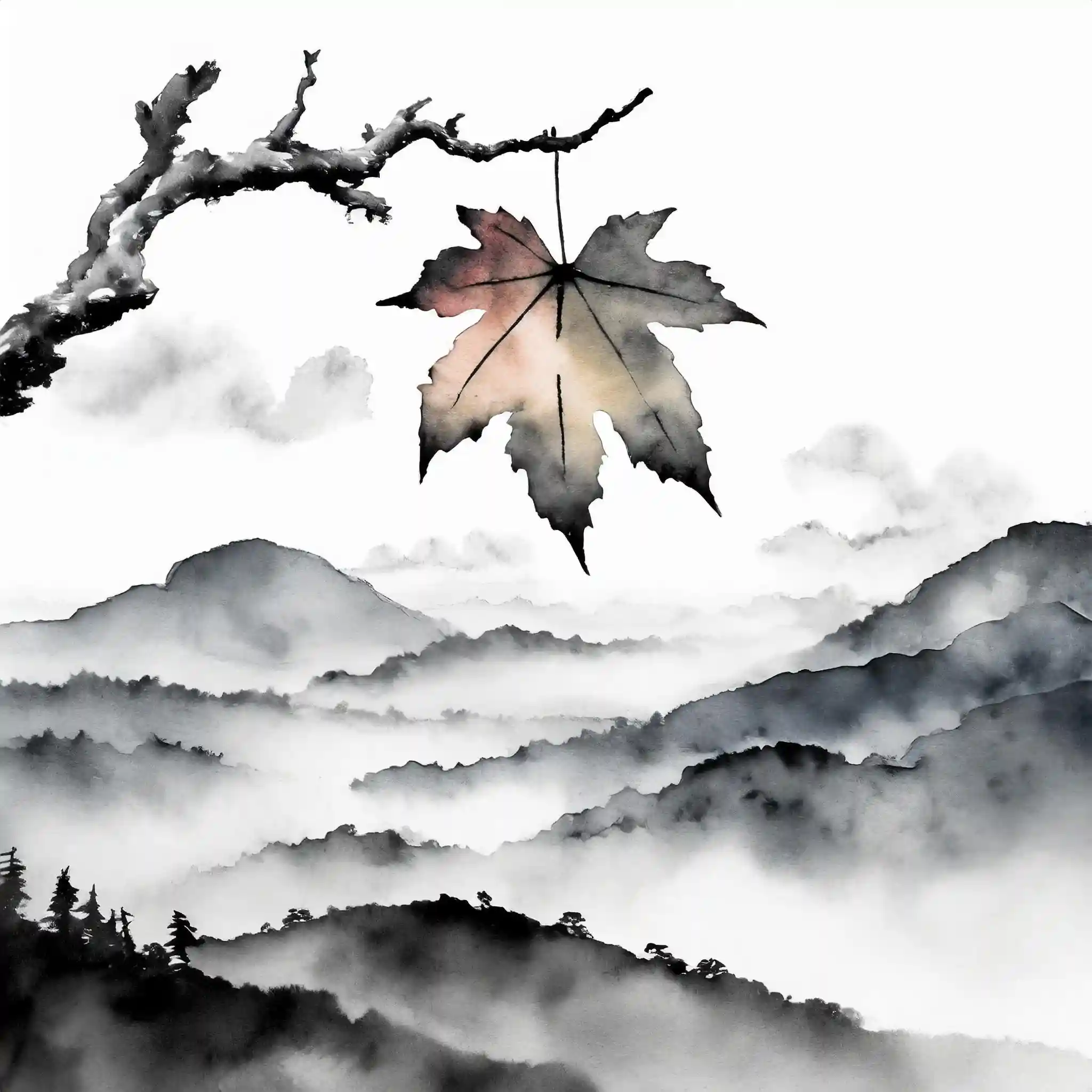 La dernière, peinture à l'encre de l'artiste Méta