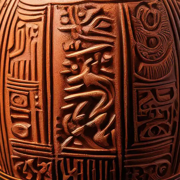Détail de la Majestueuse Chaman par l'artiste Viko