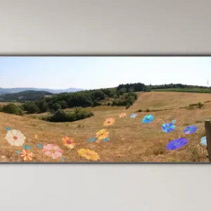 Tableau Le Champs de Klak par l'artiste Kamille