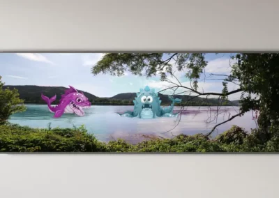 Tableau Klak encadré – Le Lac