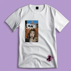 Tee-shirt l'étonnée de Klak par l'artiste Kamille